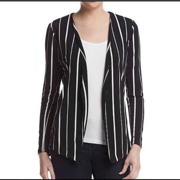 Sequin Hearts black white stripe blazer - Picture 2 of 7